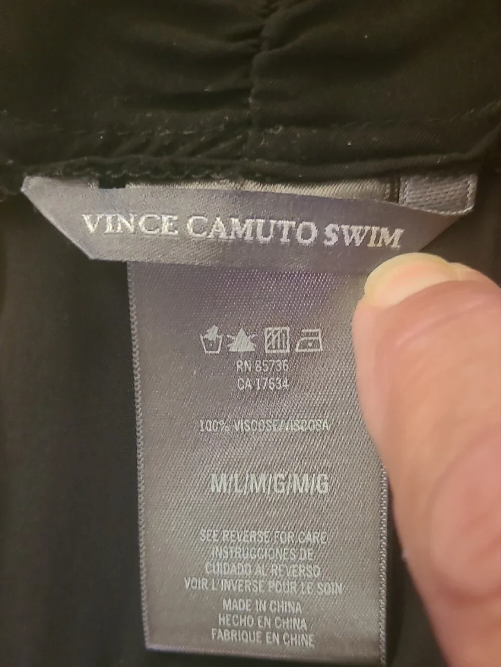 Vince Camuto Black Flowing Maxi Skirt